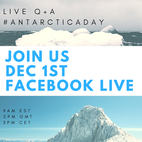 Join us on December first on Facebook live.